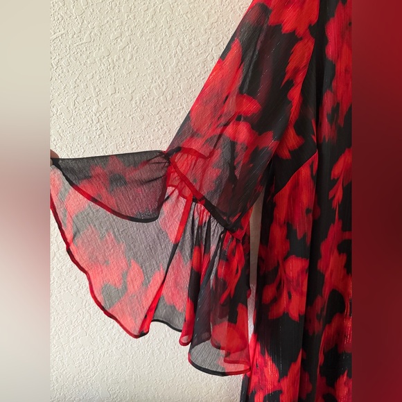 Calvin Klein Elegant Red Floral Women's dress size-22W - Picture 5 of 7